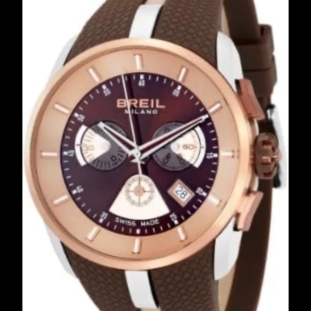 Breil Milano Swiss Made 43mm Chrono Men's Watch New battery fully working